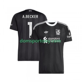 Koszulka Liverpool Alisson Becker 1 Bramkarska Czwarty Koszulki Piłkarskie 2025-2026 Krótki Rękaw